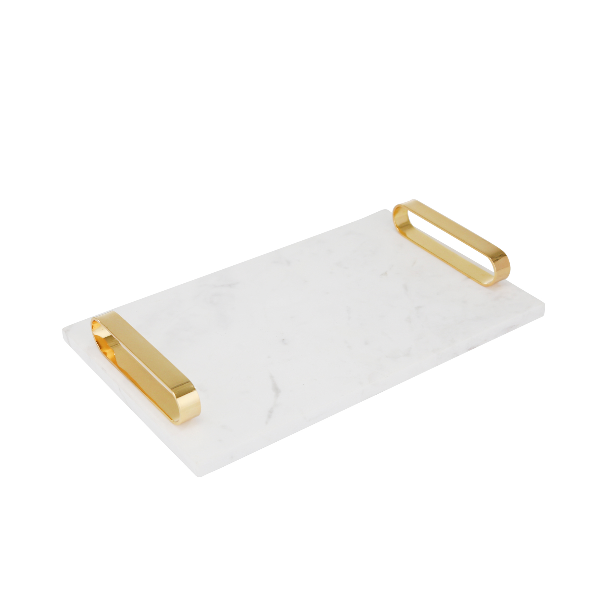 Sagebrook Home White Marble Tray With Gold Handles 13641 eBay